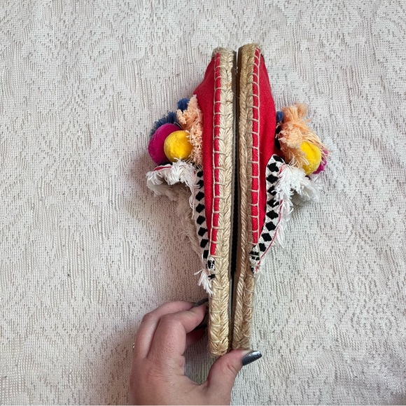 Anthropologie Soludos Pom Pom jute mules - Picture 6 of 10